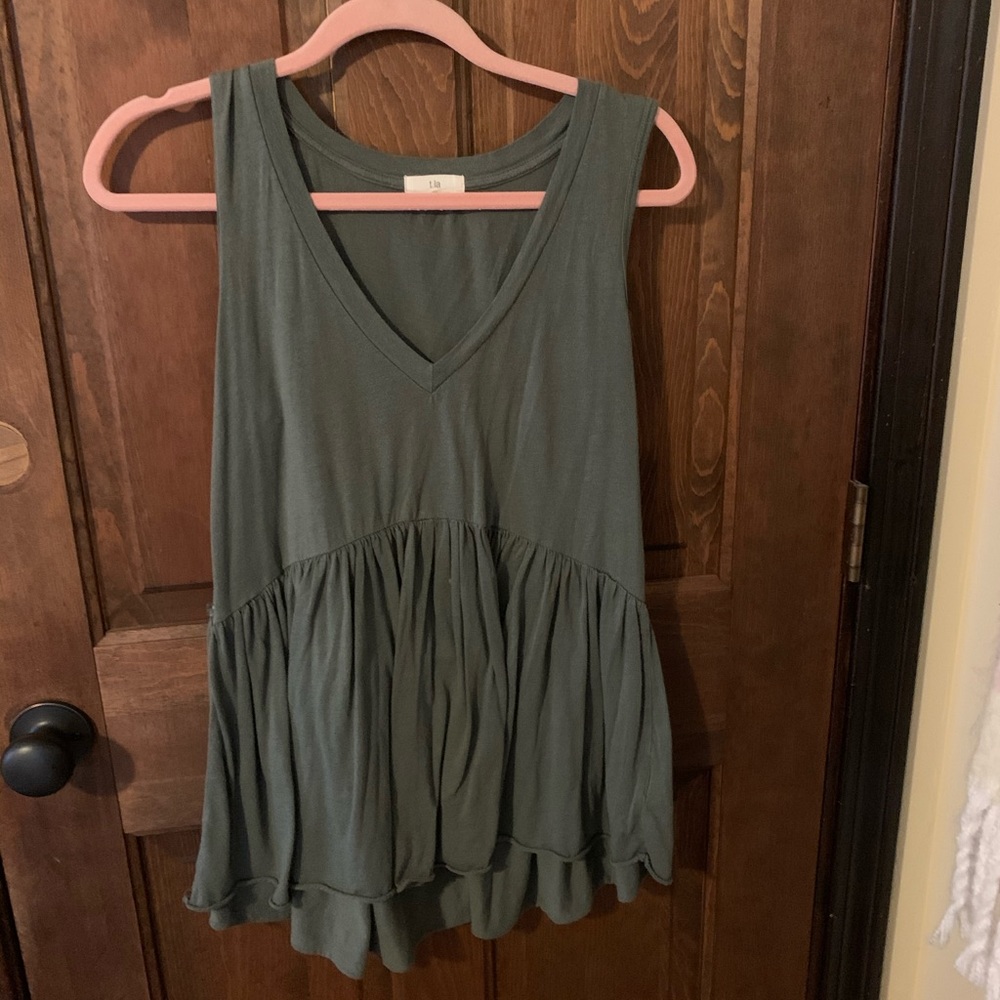 Green Anthropologie tank top